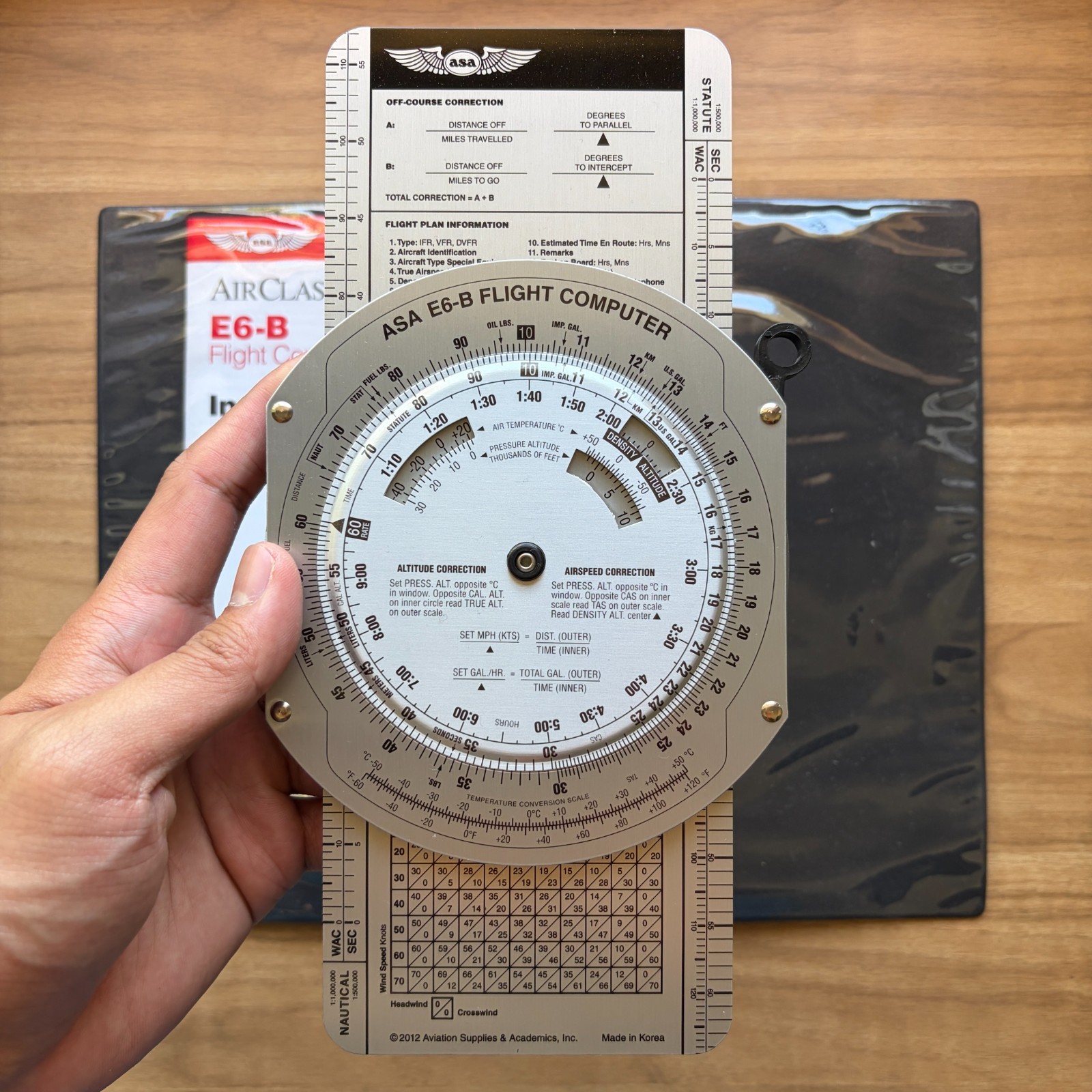 ASA Air Classics E6-B Flight Computer + Rotating Plotter CP-R