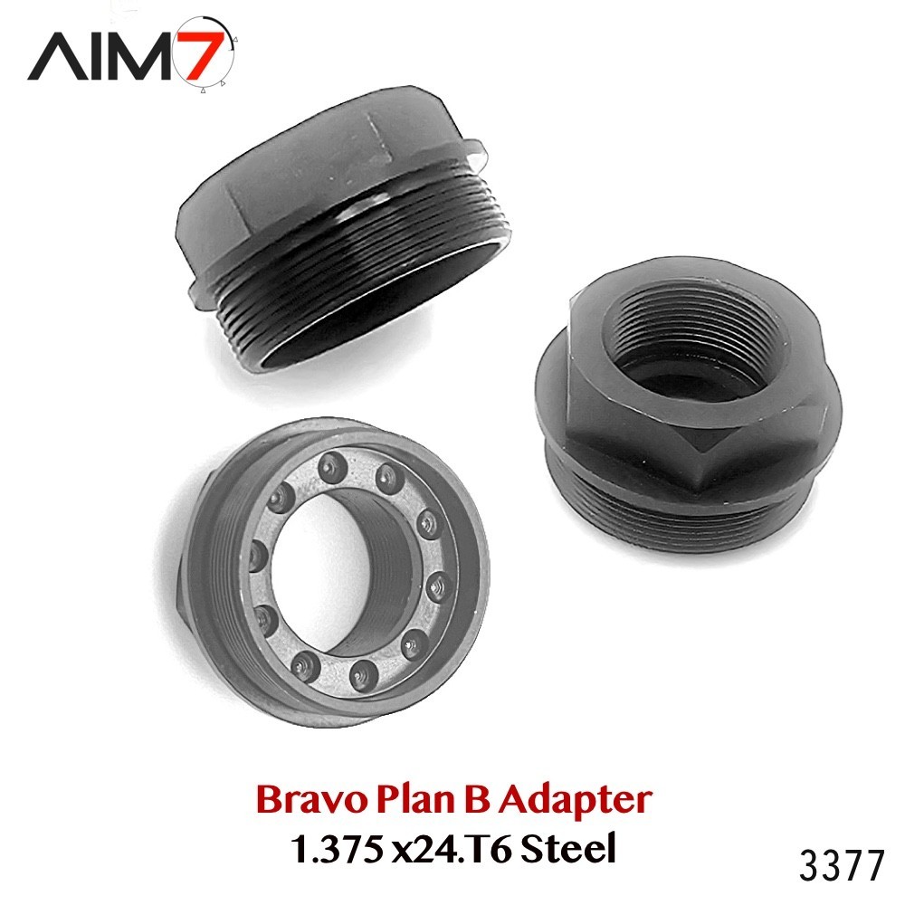 AIM7 1.375x24 HUB Bravo to Plan B DIRECT Mount Adapter SUS303 (1 Pcs)