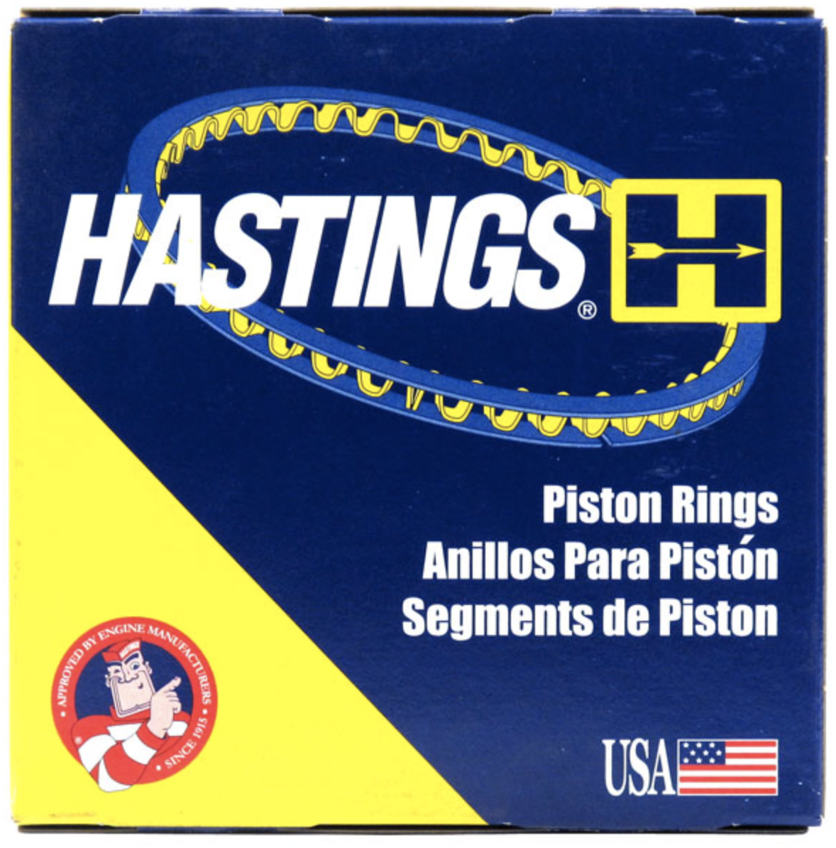 HASTINGS Moly Piston Rings Set for MOST 1999-2014 Chevy GMC 4.8L 5.3L STD bore