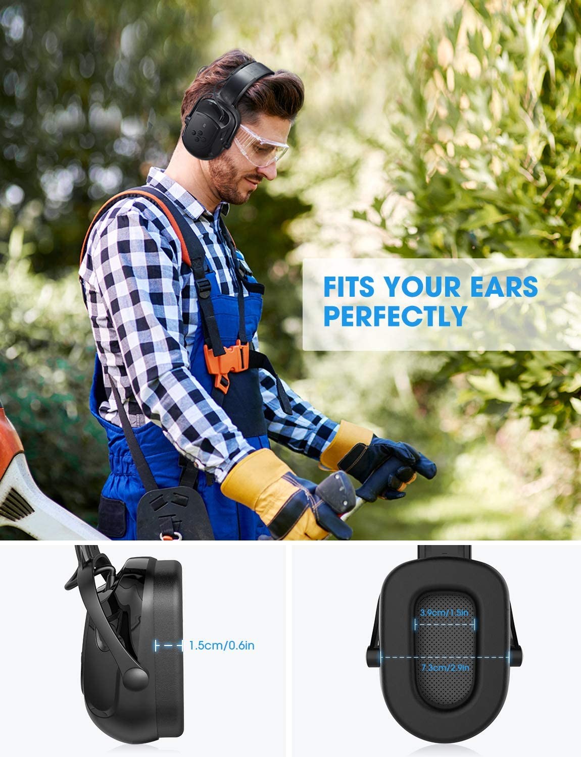 Mpow Electronic Shooting Ear Muffs Hearing Protection Noise Reduction Headphones