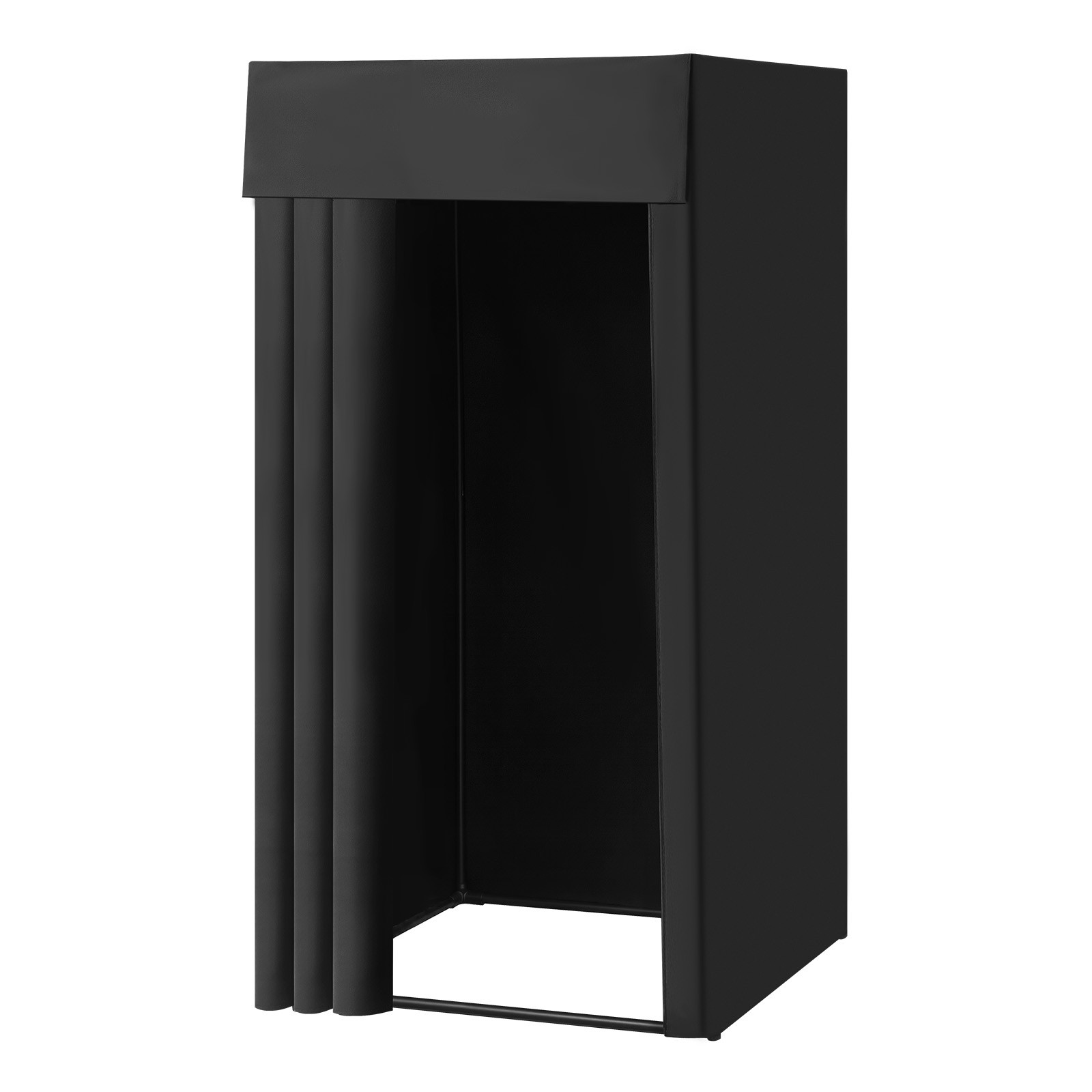 Fitting Room Portable Dressing Room 39 x 39 x 78 in Privacy Space (Black)