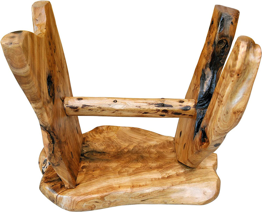 Live Edge Cedar Bench Rustic Wood Entryway Bench Farmhouse Stool Side Table Gift