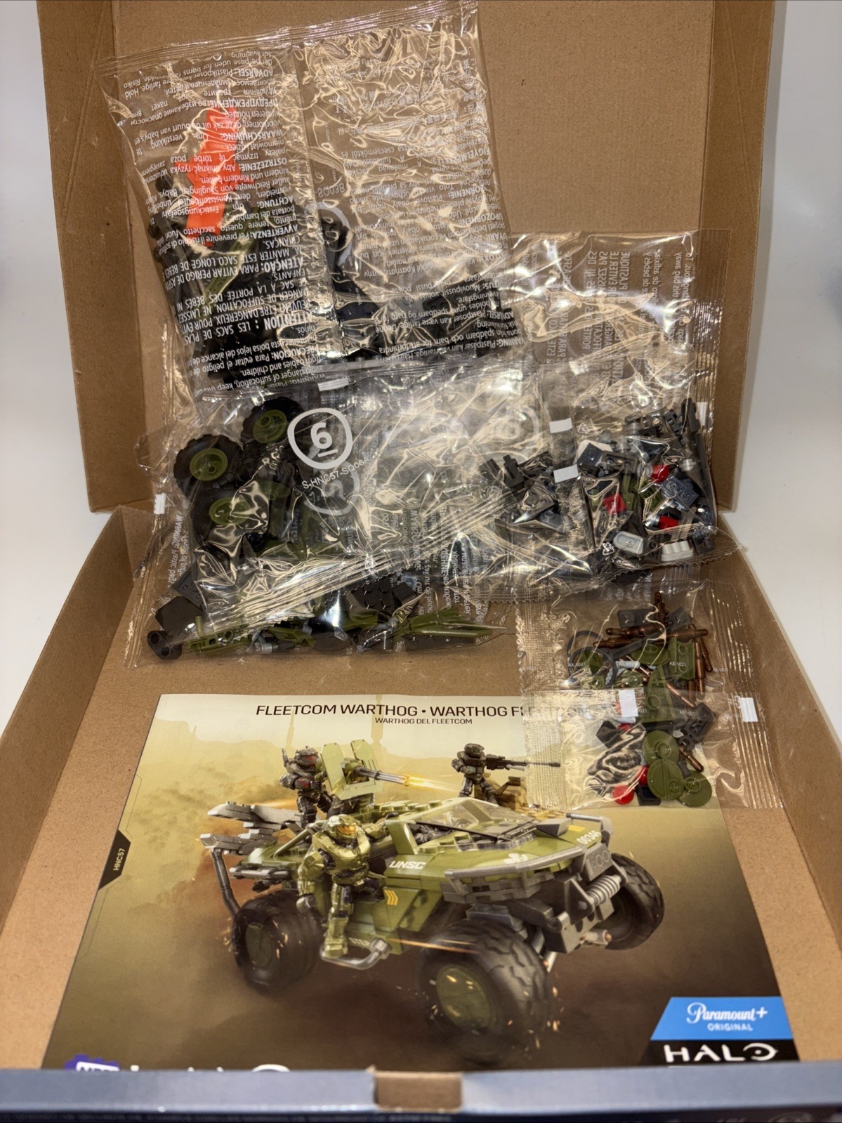 HALO MEGA FLEETCOM WARTHOG HNC57 NO MINIFIGURES