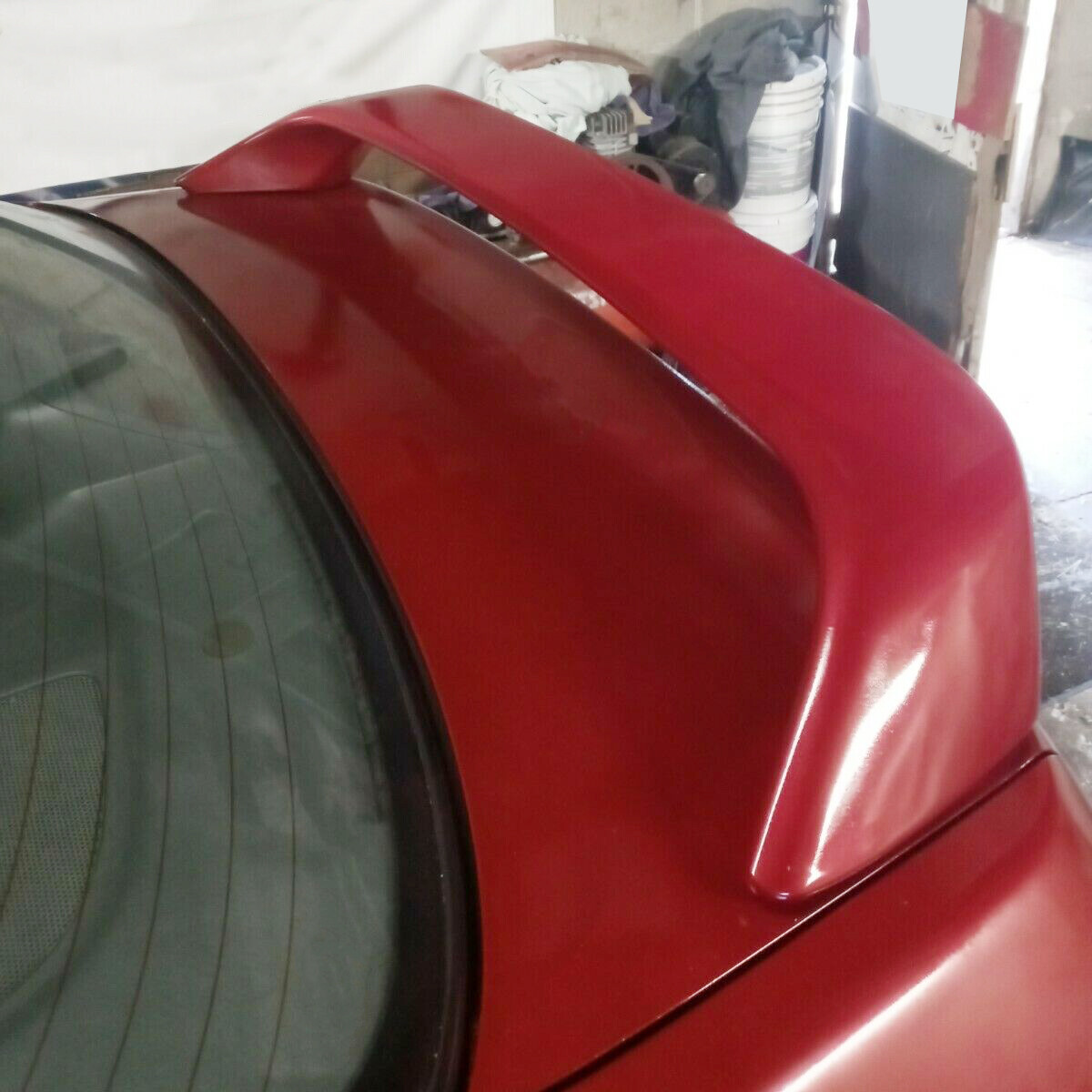 FOR HONDA CIVIC 4DR COUPE EM EJ Si 96-2000 TRUNK SPOILER WING W/ LED BRAKE LIGHT