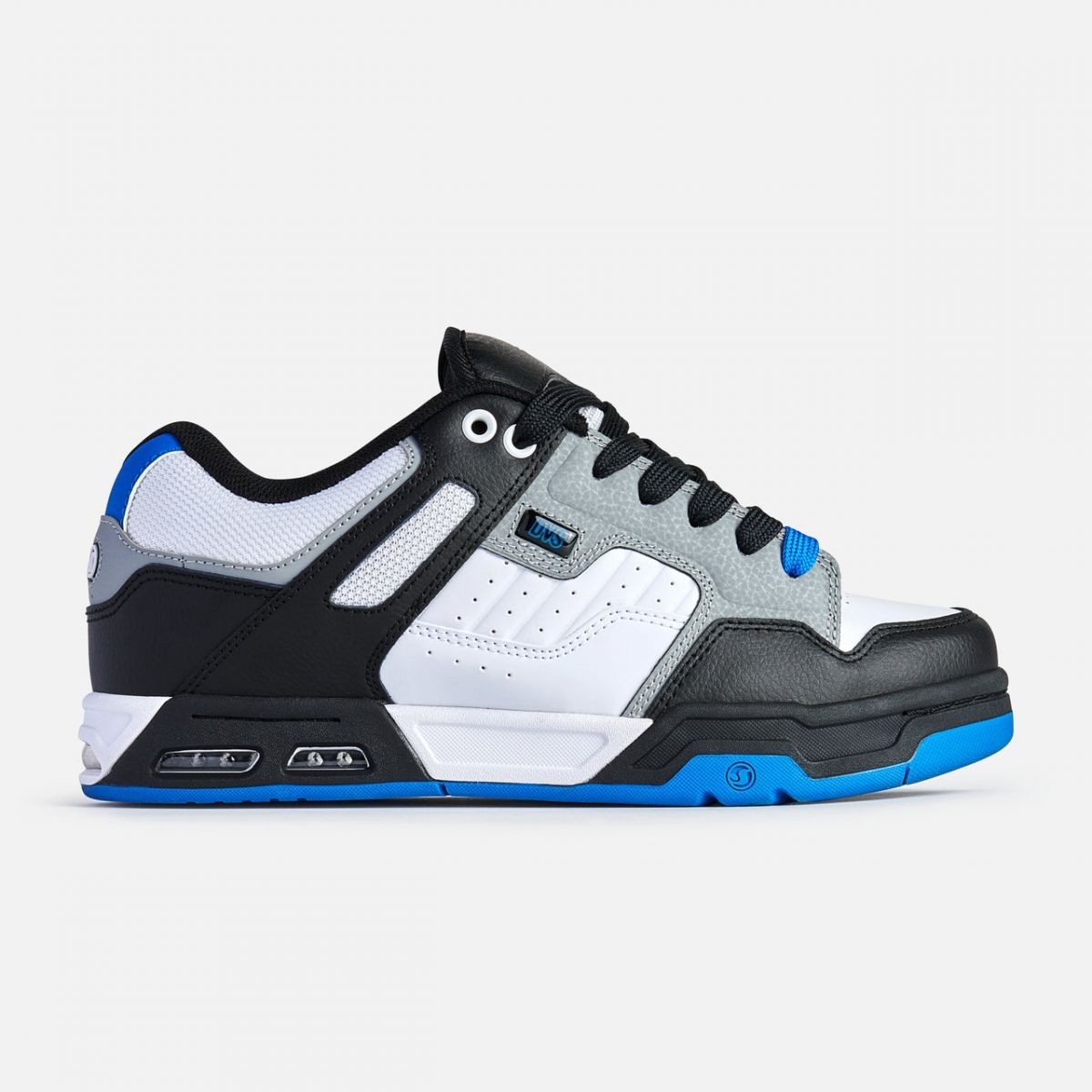 DVS Men's Enduro Heir Skate Shoe White/Black/Blue - DV01150004, White/Black/Blue