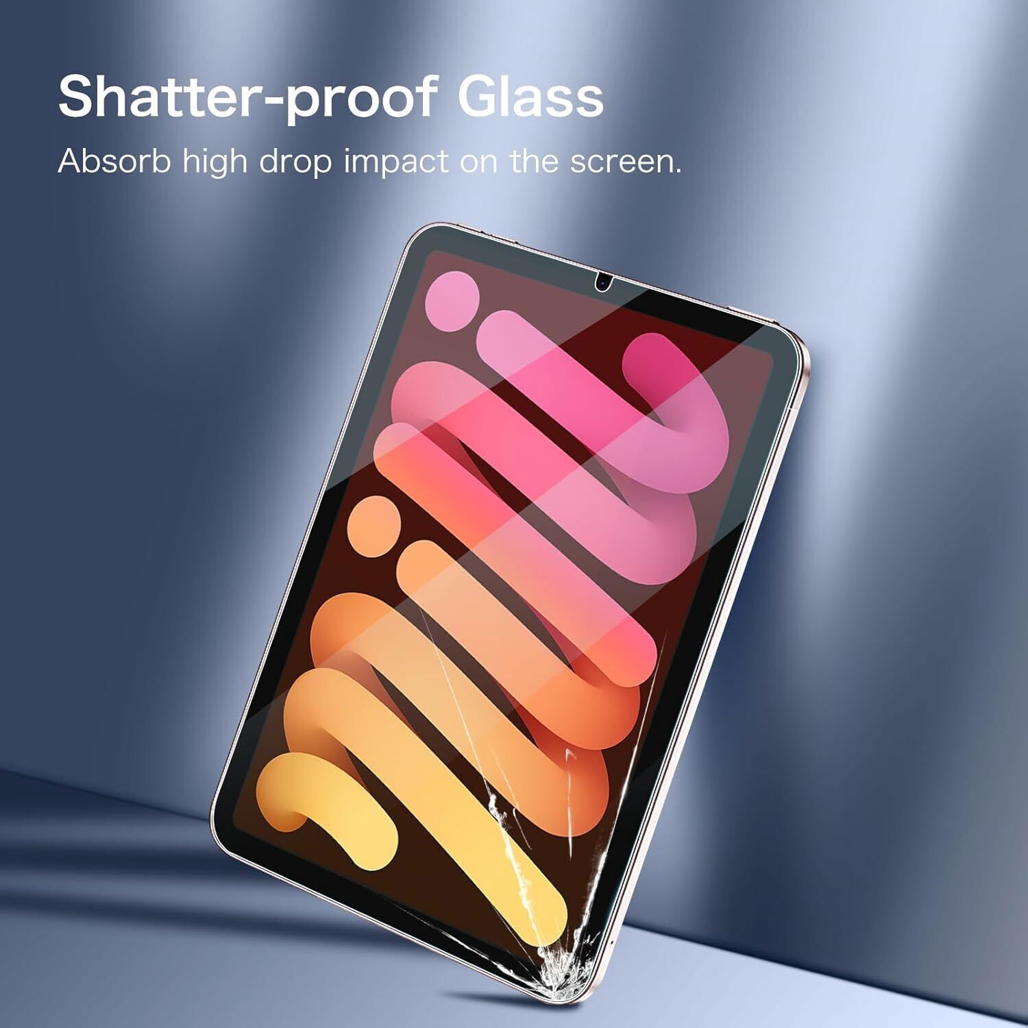 [2 Pack] Tempered Glass Screen Protector for iPad Mini 7 (A17 Pro) / iPad Mini 6