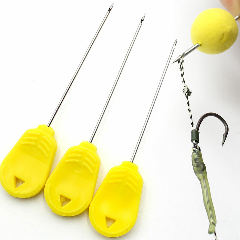 3PCS,SAFETY BARDED BAITING NEEDLE ,BOILIE, CARP FISHING , HAIR-RIG BOILIE TOOL