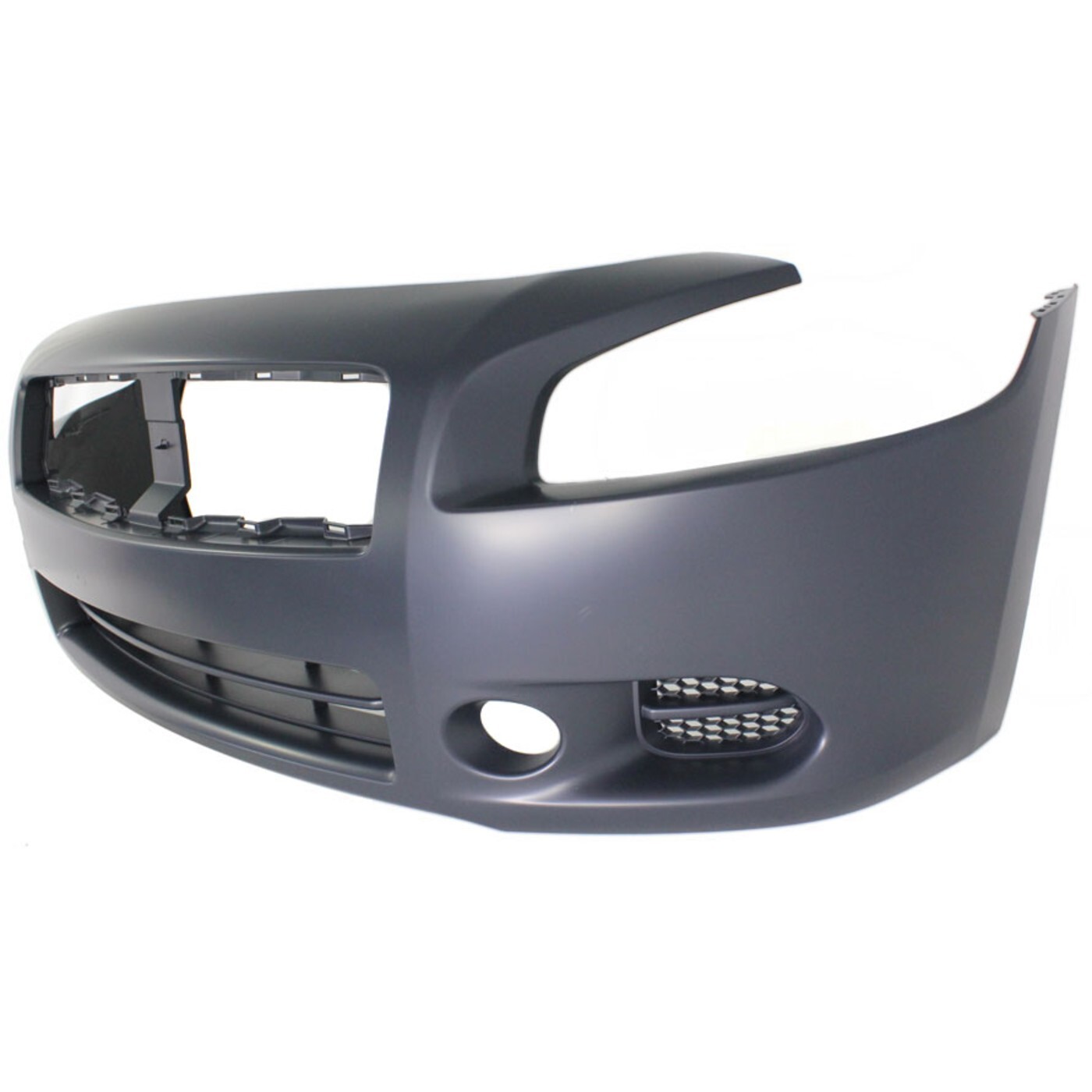 Front Bumper Cover For 2009-2014 Nissan Maxima w/ fog lamp holes Primed