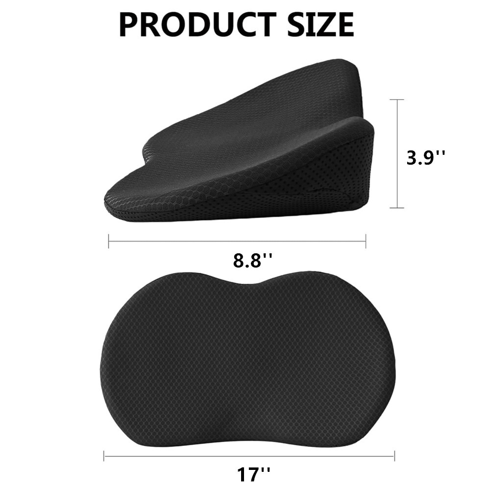 Memory Foam Car Seat Cushion Sciatica Lower Back Pain Relief Driver Seat