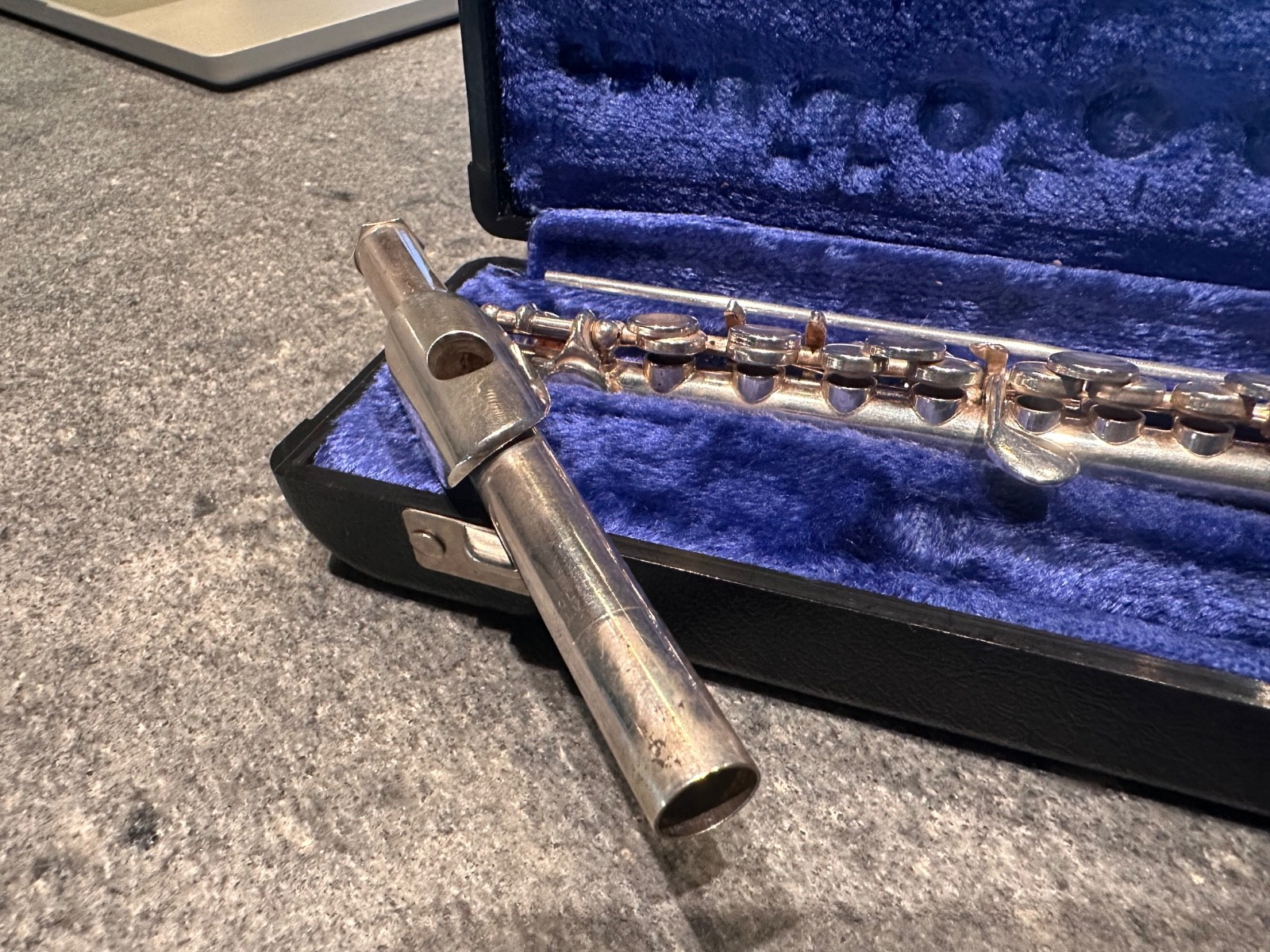 Vintage CS Gemeinhardt Piccolo Solid Sterling Silver Head w/ Cases