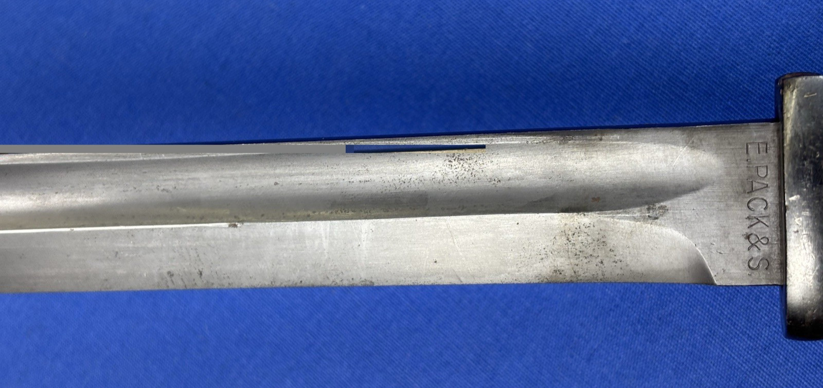 Vintage 1940 German WWII E. Pack & Sohn Bayonet & Scabbard Matching Number Frog