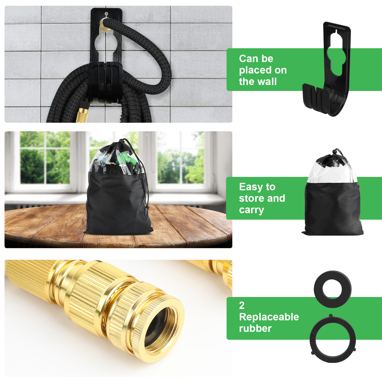 4X Stronger Deluxe Expandable Flexible Garden Hose Water Hose (50ft,75ft,100ft)