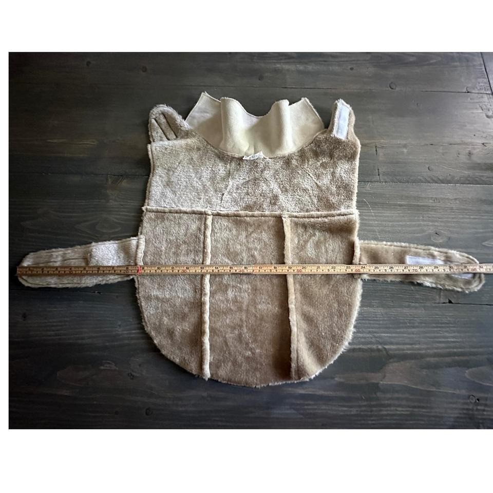 Companion Road Pet Fashion Faux Suede Shearling Dog Coat Size M