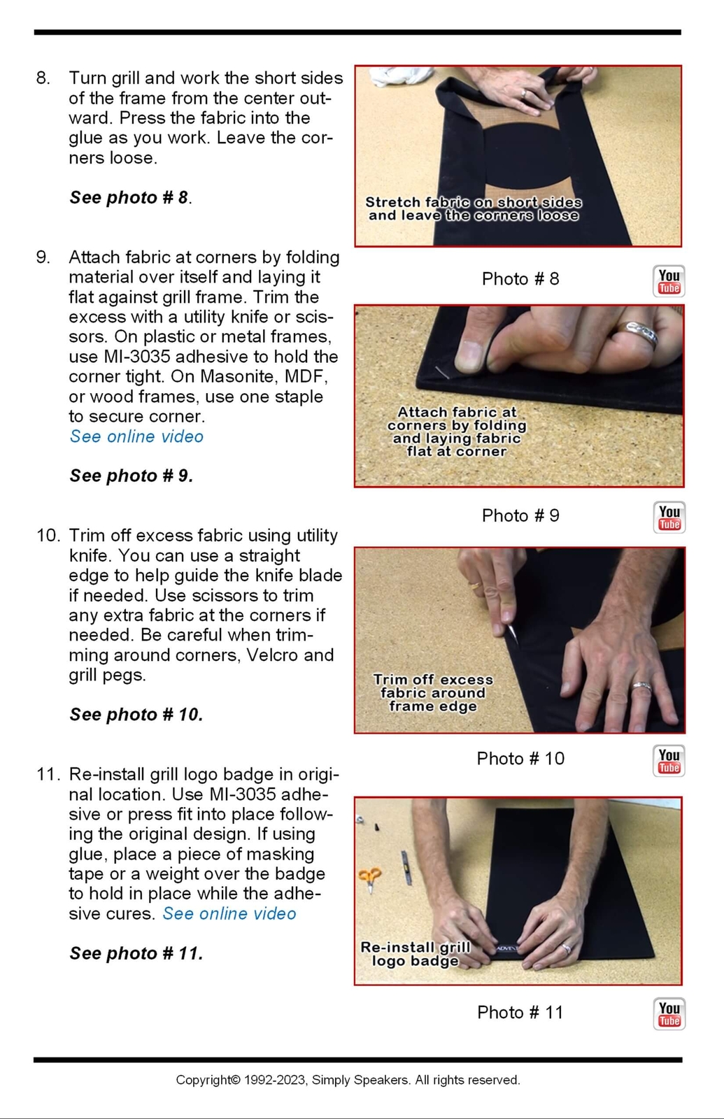 JBL Vintage Style Navy Blue Speaker Grill Cloth 60" x 36", A-575