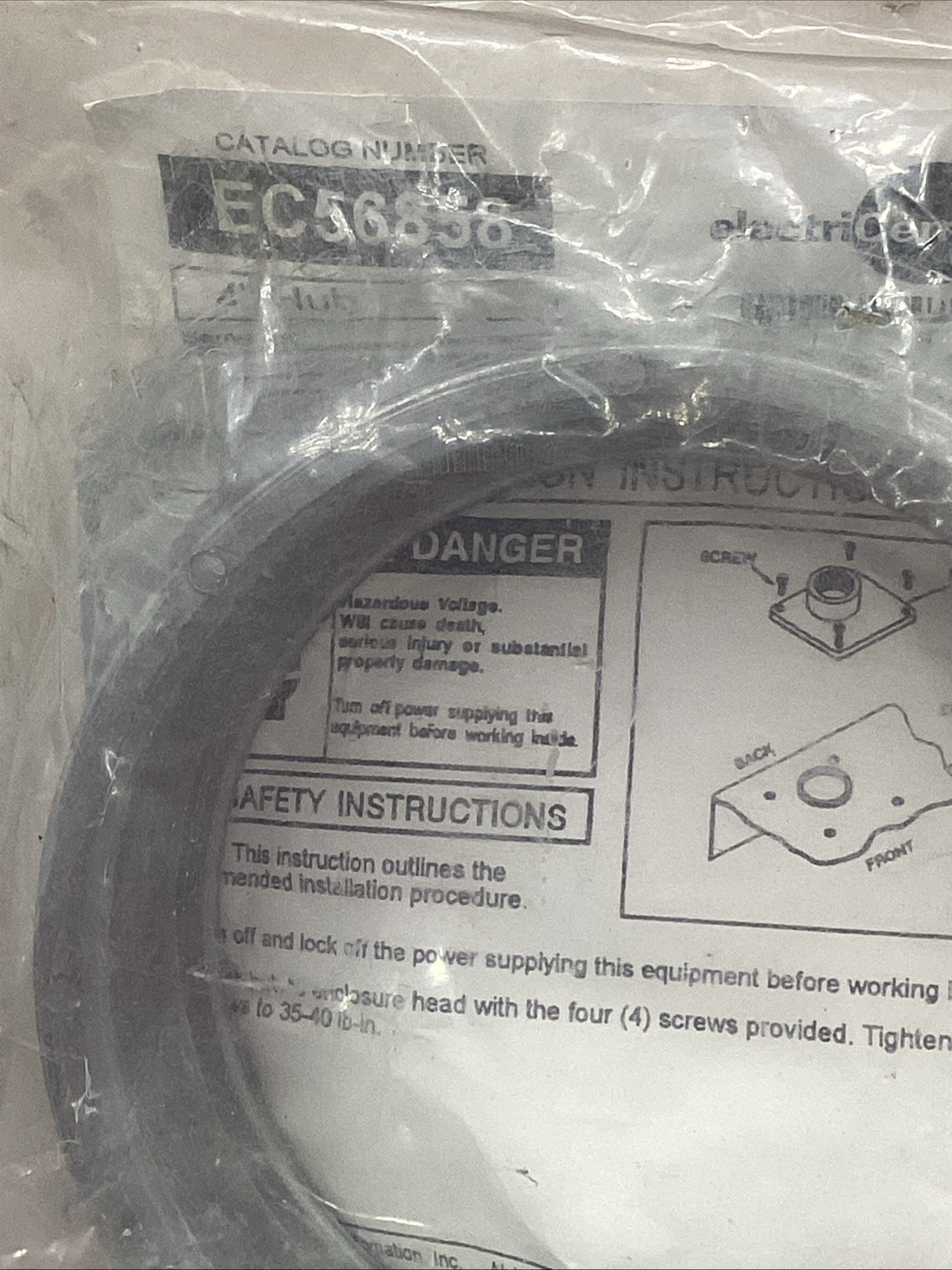 ELECTRICENTER EC56858 4” HUB NEW