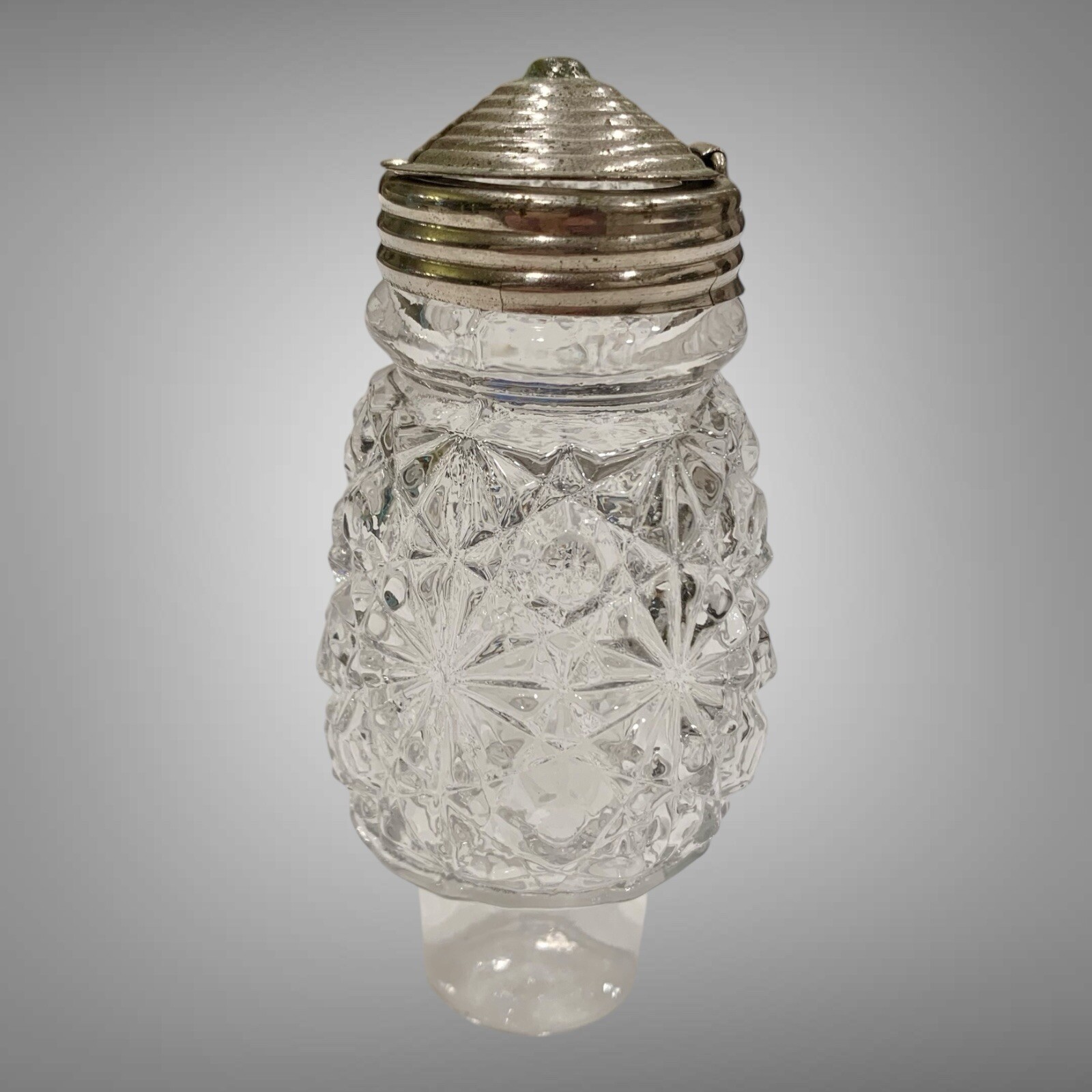 1860s Belmont Co. EAPG Pattern Glass Condiment Cruets (2) And Castor Set