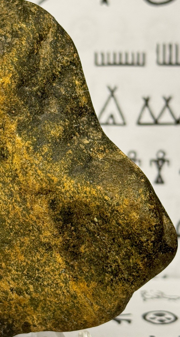 Native American Indian Authentic Artifact Stone Carved Effigy, 13.3 oz • VA