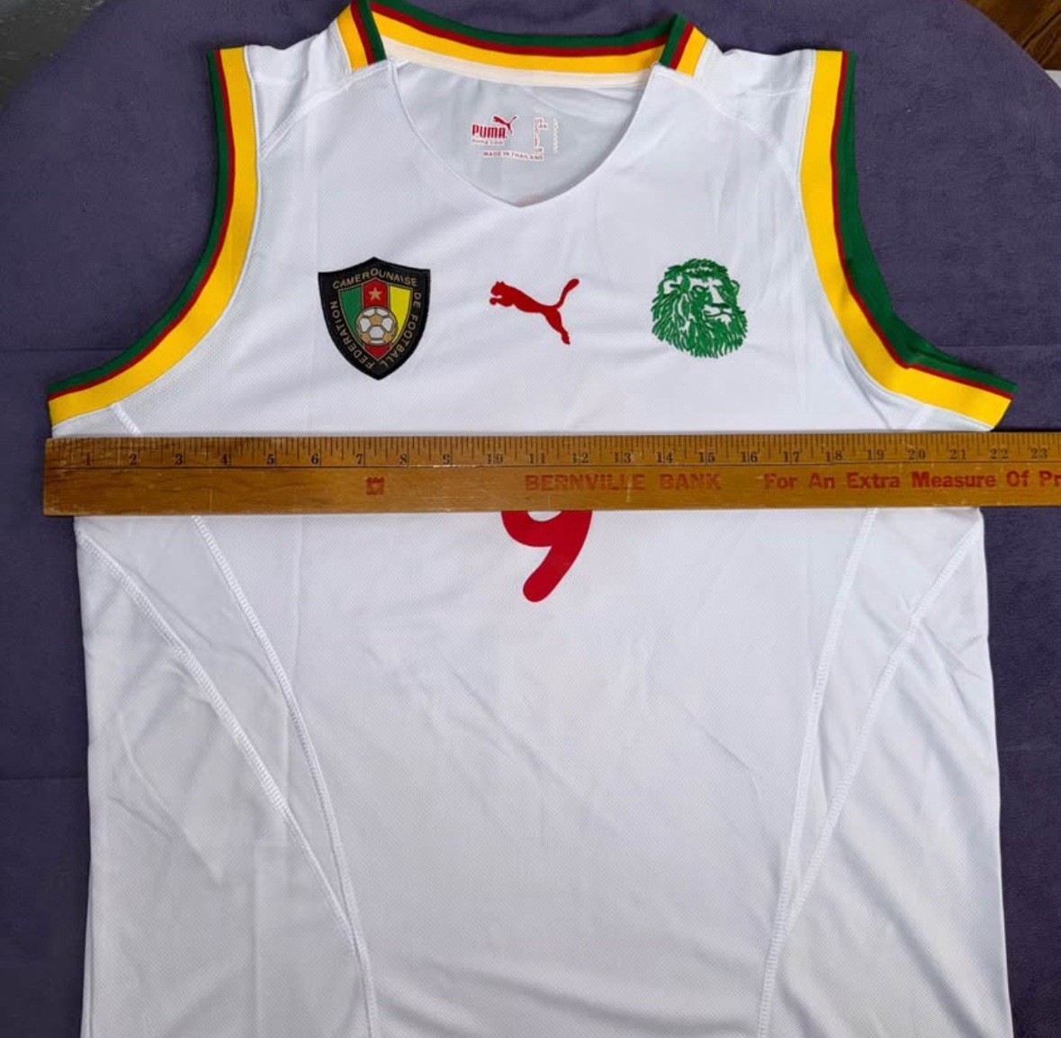 Cameroon 2002 Away WC Men’s L Soccer Jersey ETO’O #9