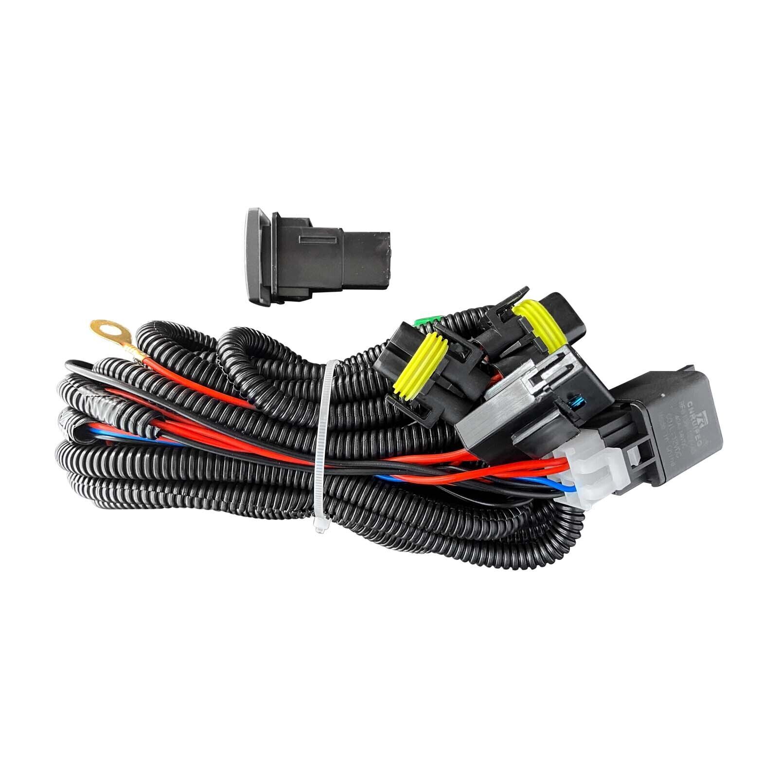 Fits 2007 2008 2009 Toyota Camry Clear Lens Fog Lamps Lights w/Switch Harness