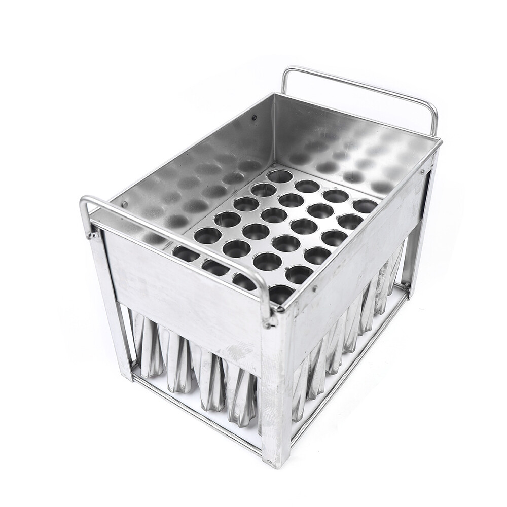 40pcs Commercial Stainless Steel Molds Ice Lolly Mold Ice Cream Stick Holder US