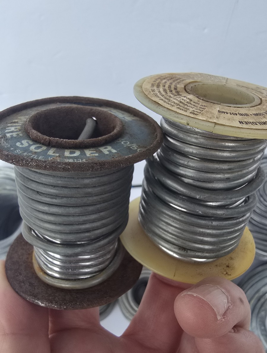 Vintage Wire Soldering Stain Glass Lead Reel Bulk Lot READ DESCRIPTION!!!