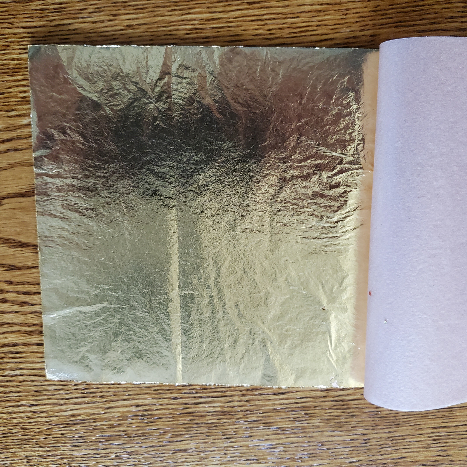 1-VINTAGE GERMAN IMITATION GOLD LEAF 5 1/2" X 5 1/2" -20 SHEETS PER BOOKLET BCS