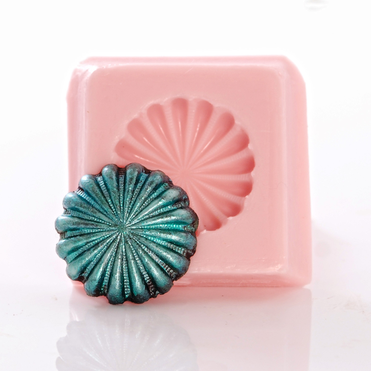 Star Button Western Concho Silicone Mold Craft Food Safe