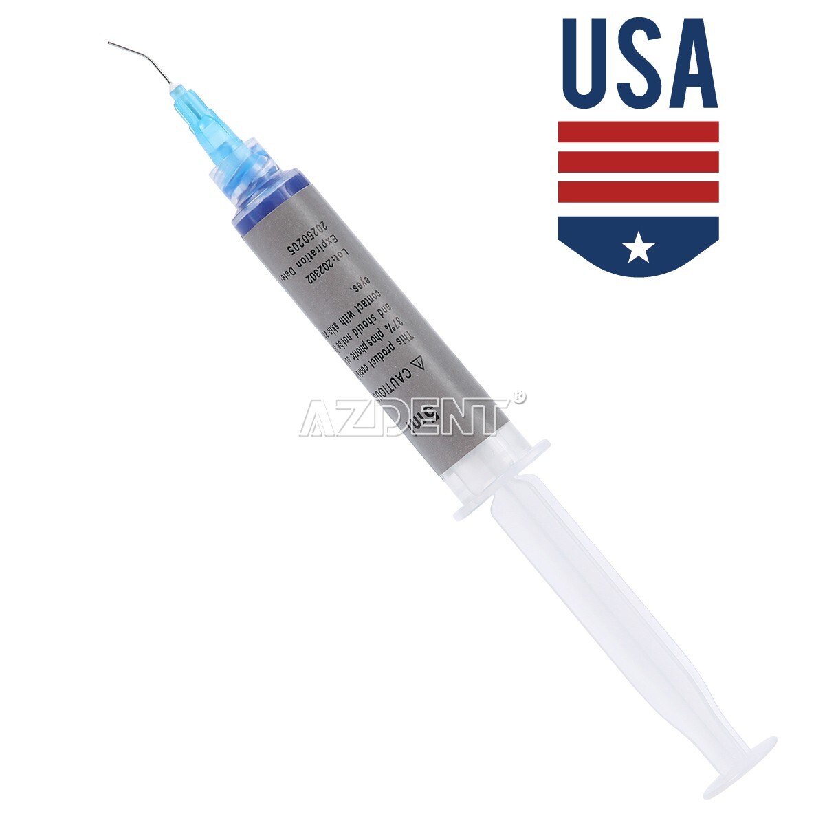 10Pcs Dental 37% Gel de Grabador de Ácido Fosfóric Compuesto F Esmalte y dentina