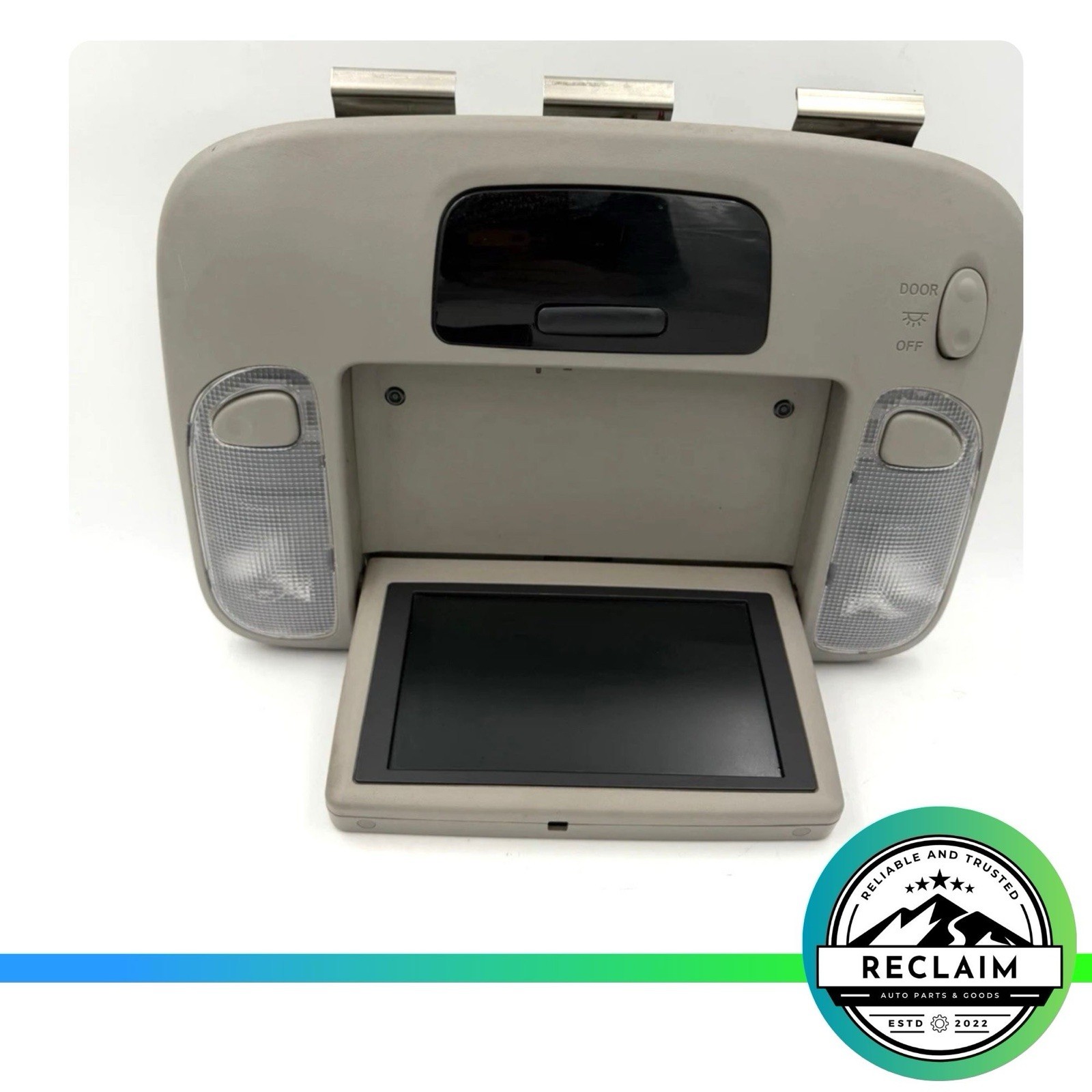 2003 2007 Toyota Sequoia Overhead Console Dome Light Assembly TV DVD Screen