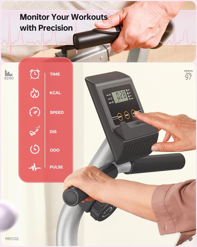 YOSUDA RC-PRO Recumbent Exercise Bike for Home Capacity 350 Lbs fitness workout