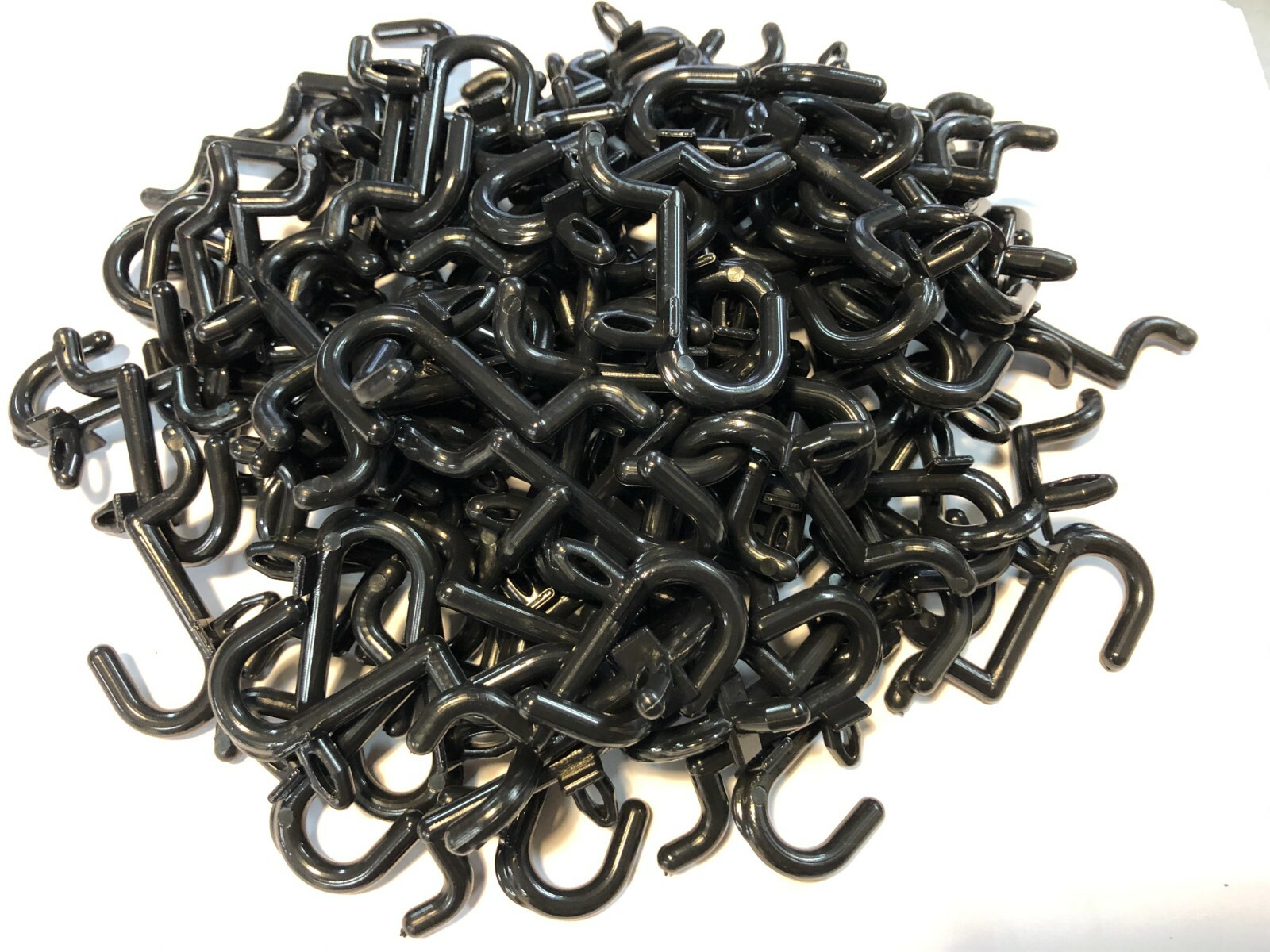 Plastic Pegboard Hooks Lowercase j-Hooks for peg boards 100 pieces MADE IN USA