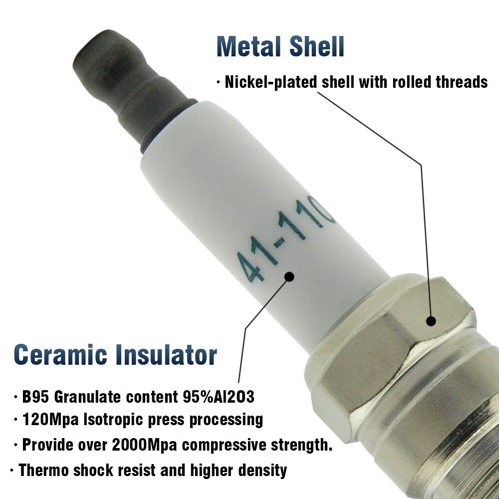 8PCS 9748UU Wires & 41-110 Spark Plugs Set For Chevy GMC 4.8L 5.3L 6.0L V8 NEW