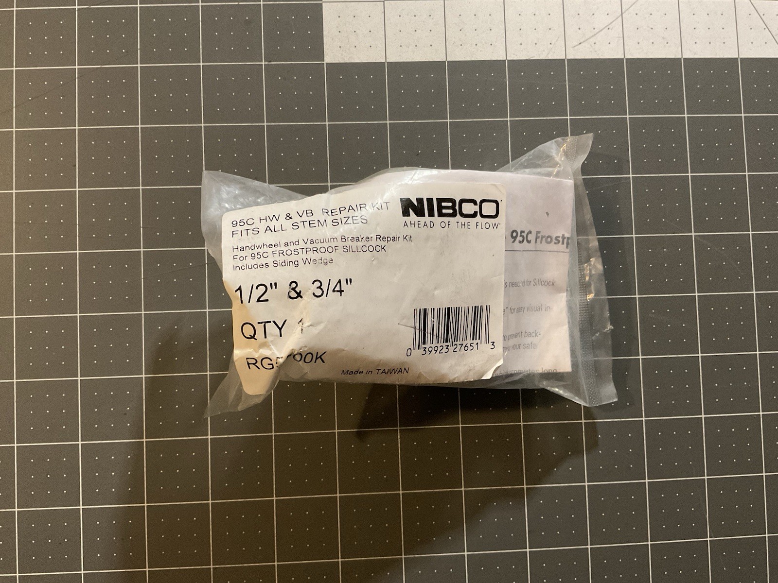 NIBCO RG5000K 95C Frost-Proof Sillcock Hardware Repair Kit, Screw, Siding Wedge