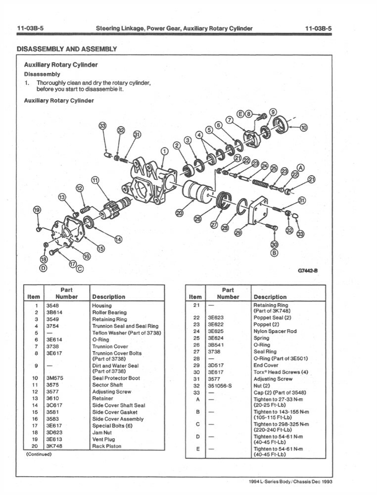 1994 Ford L-Series Heavy Duty Truck Shop Service Repair Manual