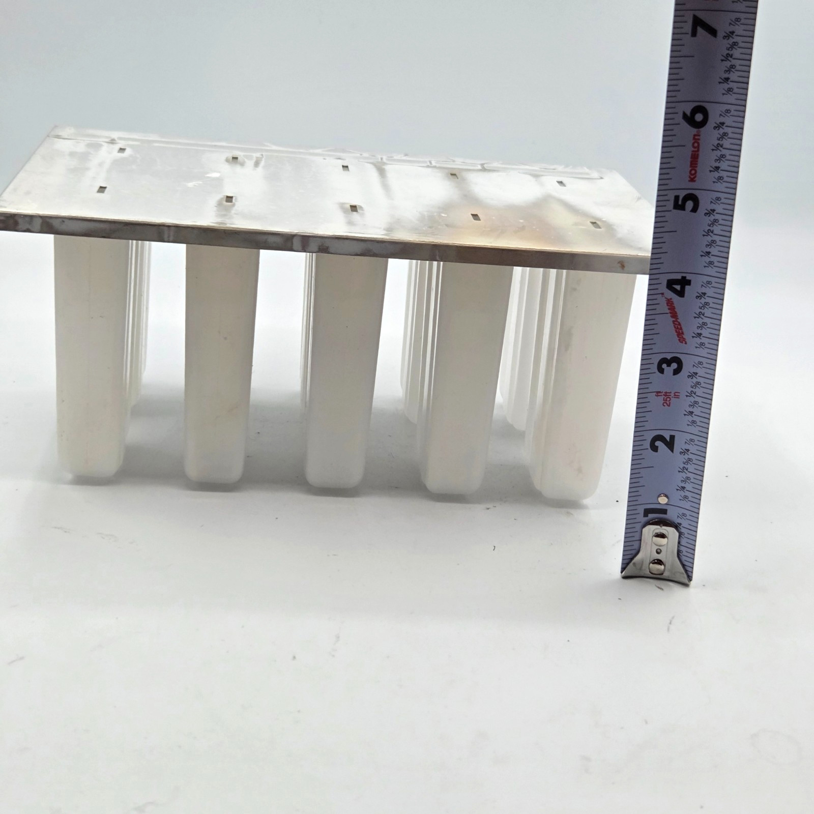 VINTAGE Stainless Steel And Plastic Popsicle Mold for 10 Ice Pops