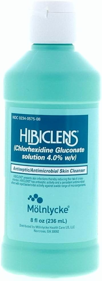 3 Pack Hibiclens Antiseptic Antimicrobial Skin Cleanser Soap, 8 oz