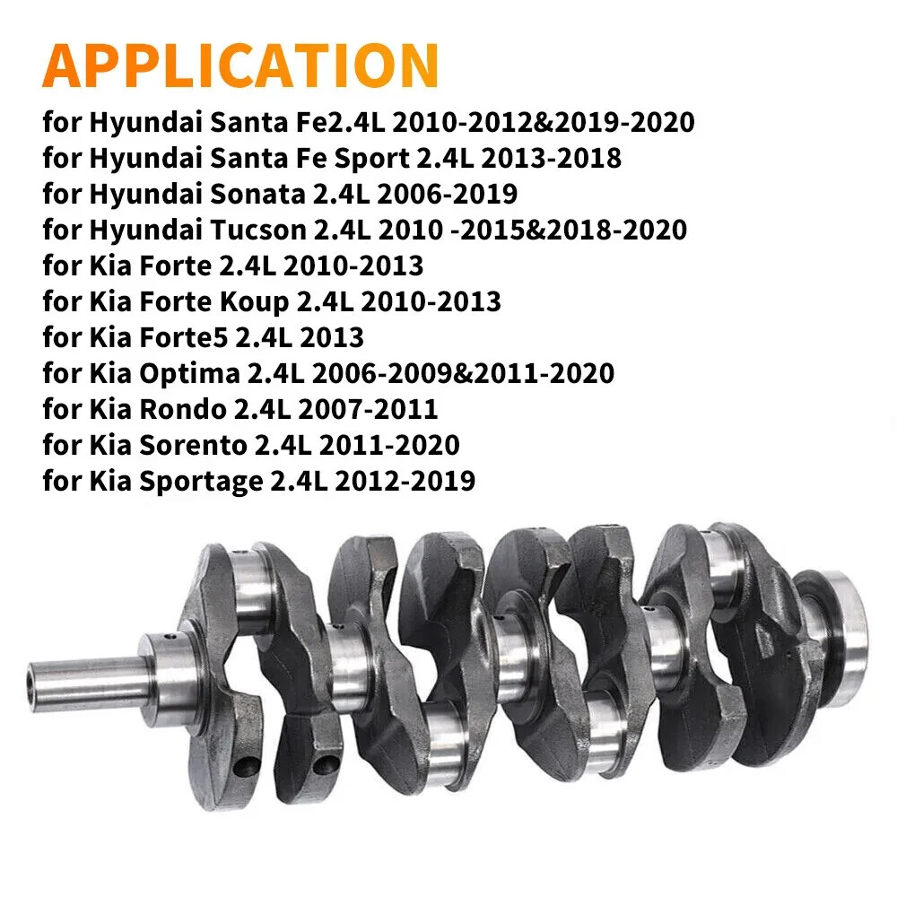 For Hyundai Sonata Kia Optima 2.4L Engine Crankshaft Connecting Rod Piston Kit