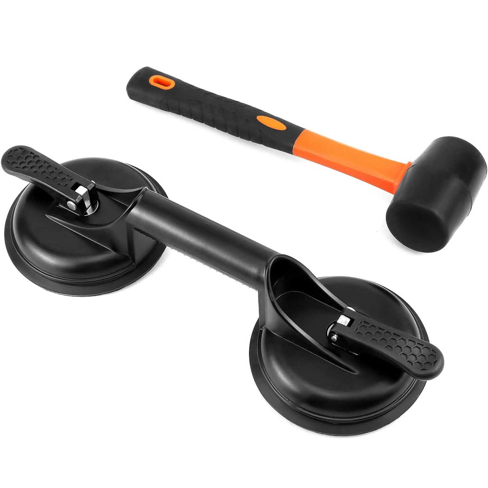 Floor Gap Fixer Tool for Laminate Floor Gap Repair with 11.8 Inch Plastic Mallet