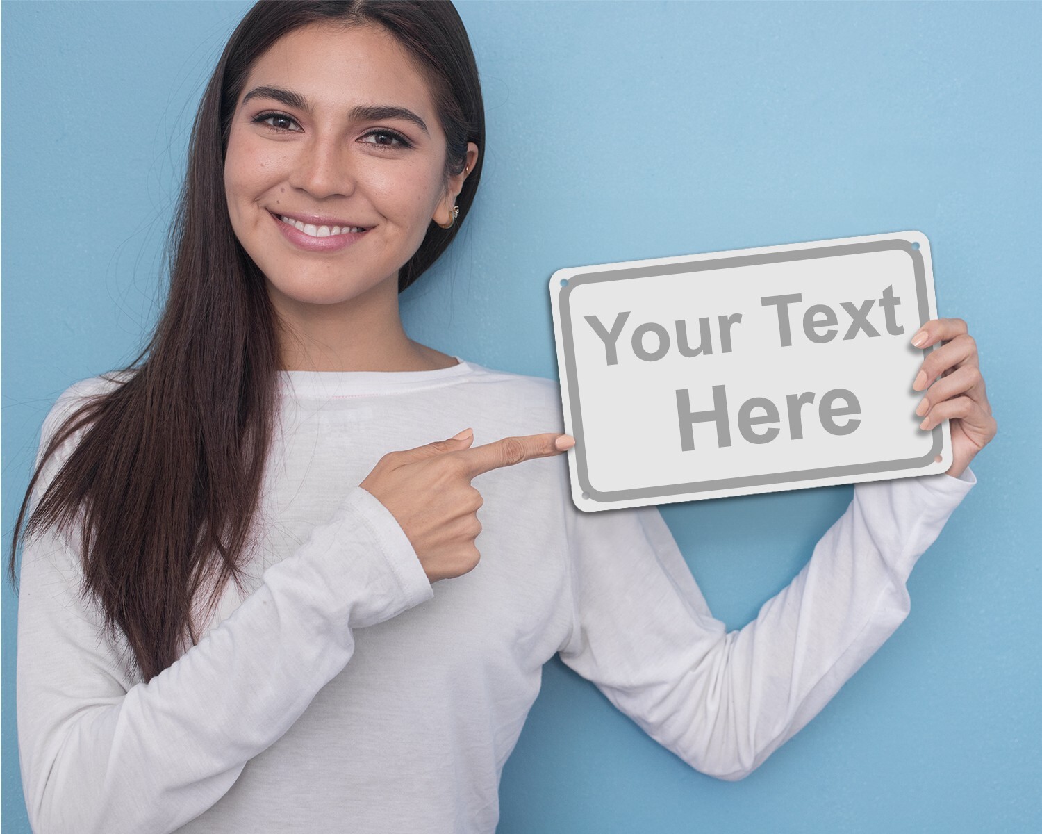 Personalized Custom Aluminum Signs, 12x8", for Outdoor, Indoor, Office, Airbnb