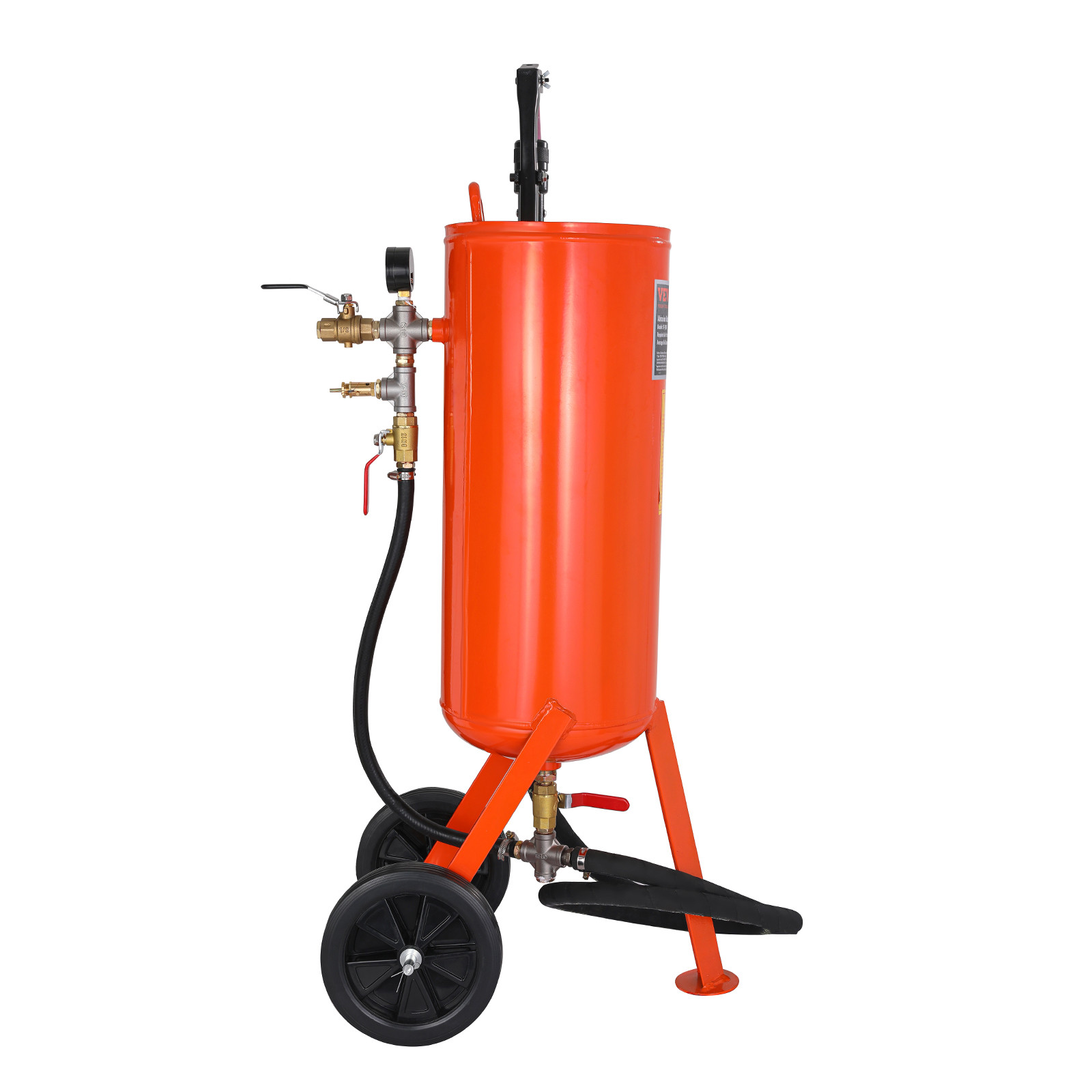 VEVOR 10 Gallon Heavy-Duty Sand Blaster 60-110 PSI with 2 Nozzles & 7.5ft Hose