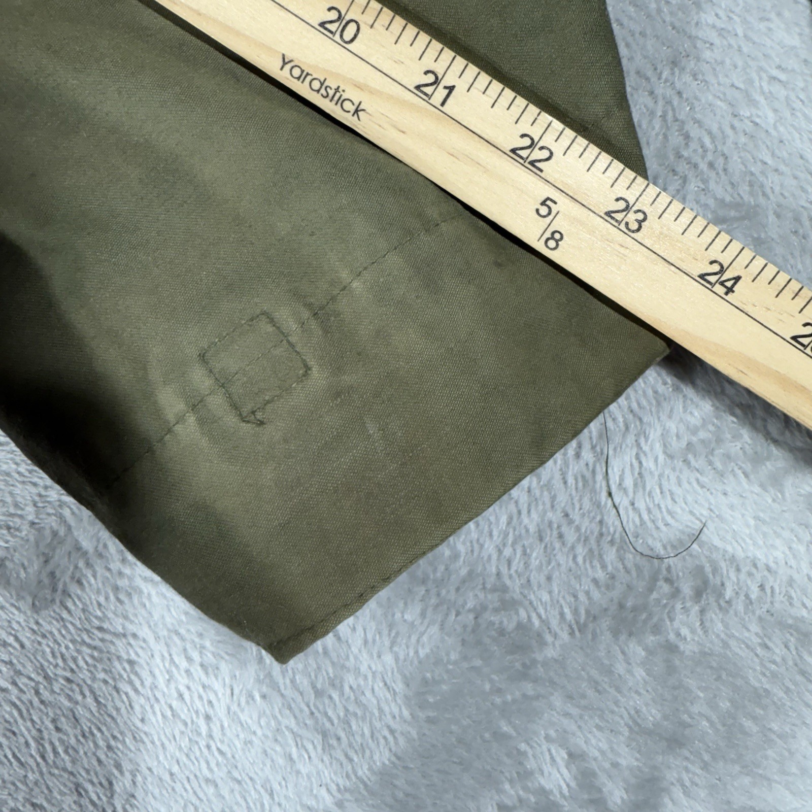 VTG US Military Jacket Mens Medium LONG Green OG-107 Cold Weather Field Coat 80s