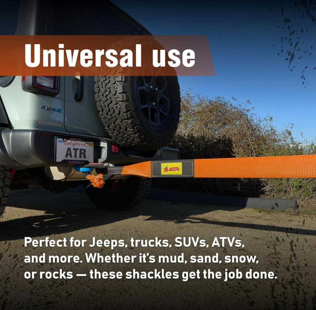 ATR Soft Shackle 3/4 x 24 in 66,200 lbs Heavy Duty Synthetic Rope