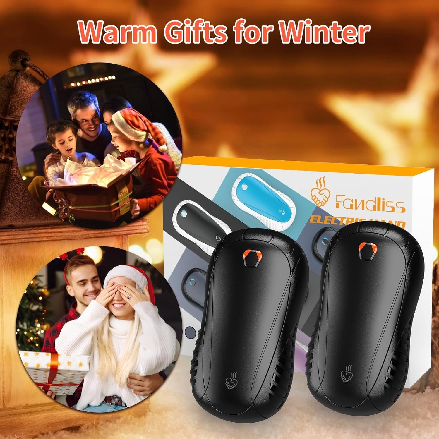 HOT! Hand Warmers 2Pack ,5200mAh Rechargeable Hand Warmer, 13Hrs Long