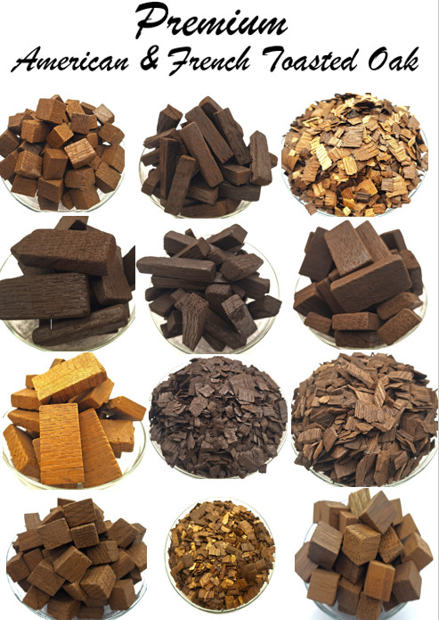 The Best French + American Toasted Oak Cubes, Staves & Chips  75g/100g/500g/1kg