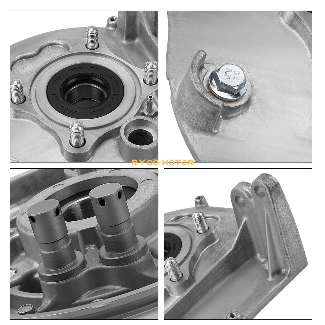 Rear Brake Drum Hub Plate Cover Shoes Kit for Honda Rancher 350 TRX350 2000-2006