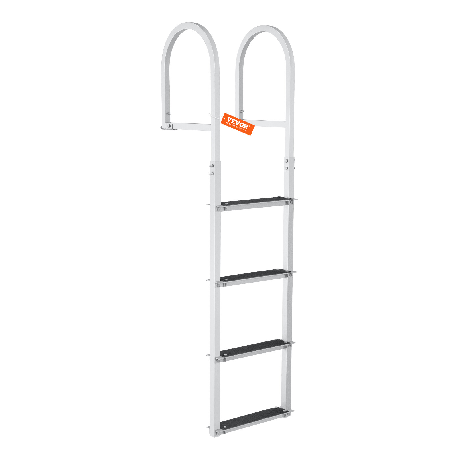 VEVOR Aluminum Dock Ladder Boat Dock Ladder Removable 4 Steps with 500lbs Load