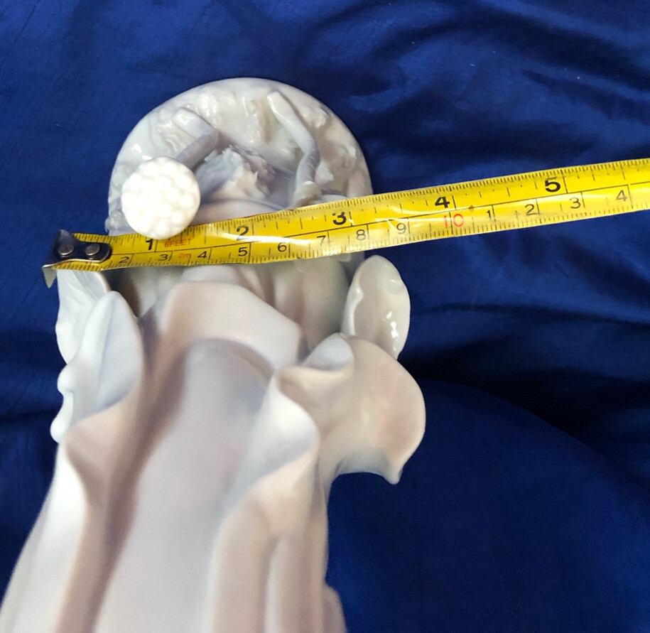 Kwan Yin Figurine Statue Lotus Flower Serv-Ware By Rubel Japan Vintage L