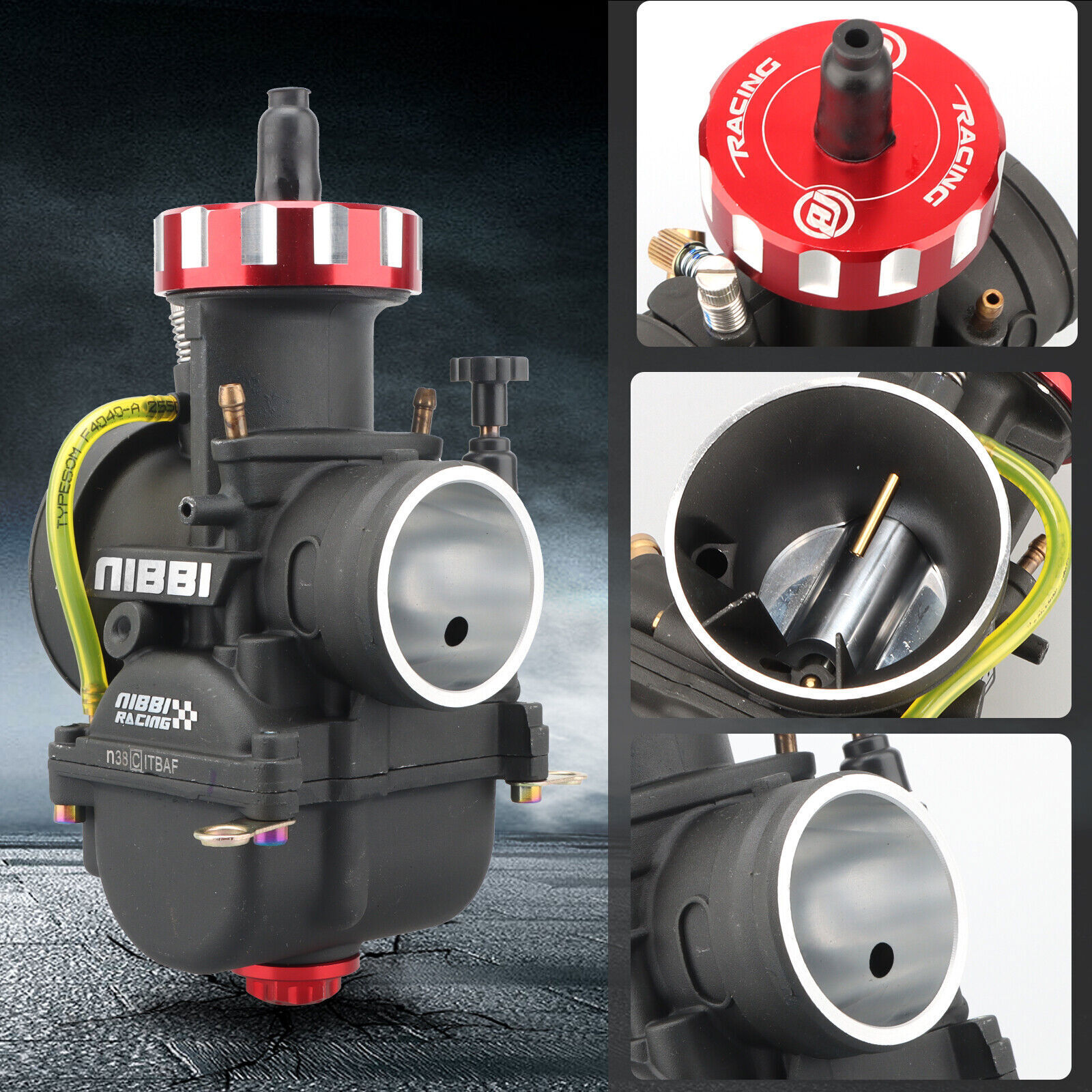 NIBBI PWK 38mm Carburetor For Yamaha YZ125 YZ 125X 2001-2024 2002 2003 2004 2005