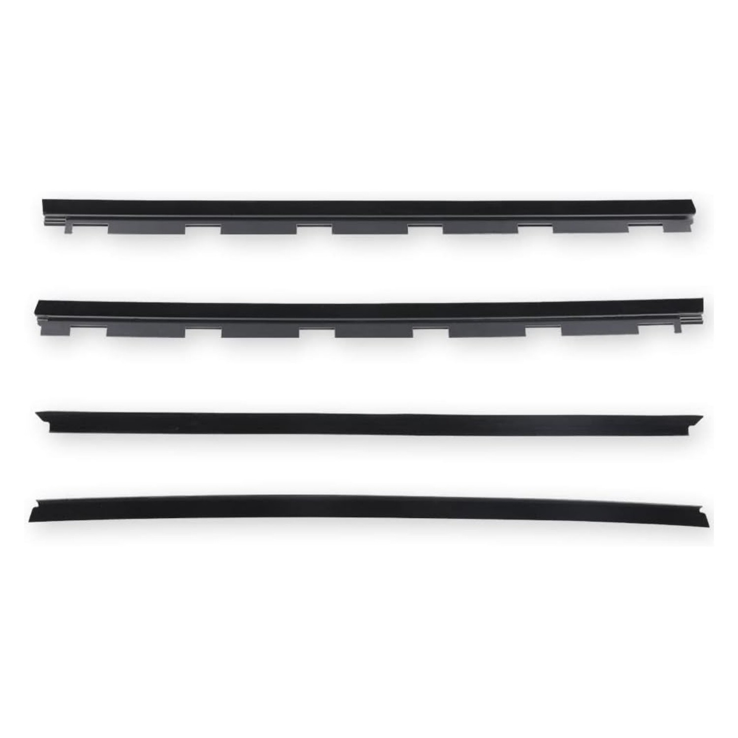Fit For Chevy Truck Inner & Outer Window Sweep Felt Seal Weatherstrip Kit 4Pcs