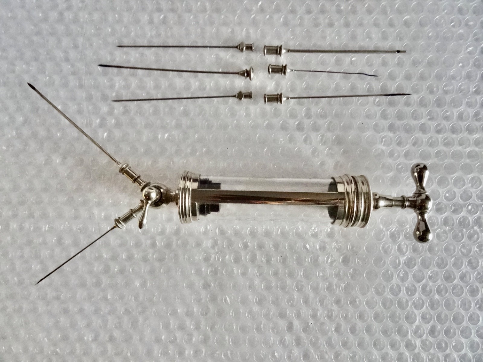 mEDICAL BLOOD TRANSFUSION TOOL W/ CASE J WEISS & SON LONDON ANTIQUE neocurio